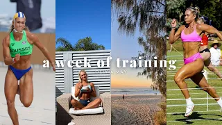 a week of training as a beach sprinter | gym & track