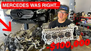 FINDING $100,000 HIDDEN ENGINE DAMAGE IN MY MERCEDES AMG GT...