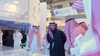 Hisham Aljamaan with HRH Crown Prince Mohammed bin Salman | WDS 2022 | Life Shield