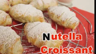 Nutella Croissants😋#shorts so lecker mit Blätterteig/ schnell gemacht