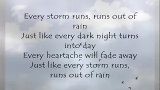 Every Storm (Runs out of Rain); Gary Allan [ON-SCREEN LYRICS]