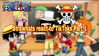 Strawhats react to TikToks | Part 1| One Piece (Very random) Discontinued‼️