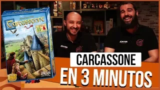 Carcassonne en menos de 3 MINUTOS 🕐 ¿Cómo se juega? 🤴🏽 |#jupiclasico