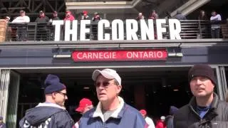 Cleveland Indians celebrate the 2015 home opener