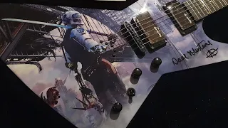 Dave Mustaine's personal Megadeth Dystopia Dean USA Custom Shop Zero Explorer Guitar Up Close Video
