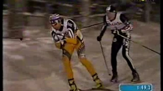 MONDIALI SCI NORDICO LAHTI 2001 FINALE SPRINT ARGENTO ZORZI