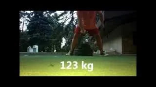 Алексей Тюкалов Rolling Thunder 123 kg training Romania