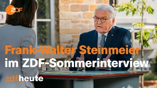 Steinmeier: Umfragewerte der AfD "beunruhigend" | ZDF-Sommerinterview