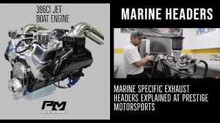 Marine Engine Exhaust Manifold & Headers for 396ci Jet Boat Engine