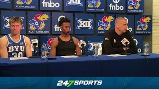 BYU's Mark Pope, players discuss win over Kansas