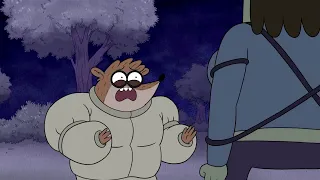 Regular Show - Muscle Man Sleep Fights Rigby