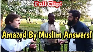 Amazed by Muslim Answers - Smile 2 Jannah & Young Man - Speaker's corner