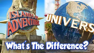 Universal Studios Vs Islands Of Adventure | What Is The Difference??