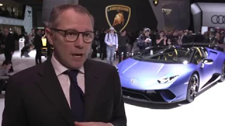 Geneva Motor Show 2018 Press Day - Interview with Stefano Domenicali, Lamborghini