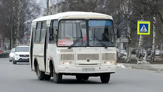 Поездка на ПАЗ 32054 | маршрут 108 | г. Архангельск