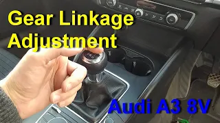 Gear Linkage Adjustment - Audi A3 8V