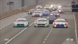 Огромная  авария FIA GT World Cup 2017 в Макао