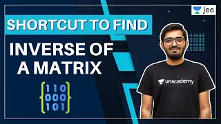 Shortcut to find Inverse of a Matrix | Unacademy JEE | IIT JEE Maths | Nishant Vora #Shorts