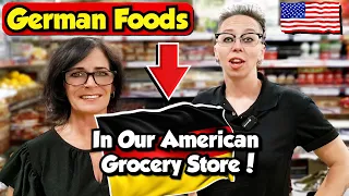 American Couple Reacts/Shows: German Foods, Beer & MORE In Our American Grocery Store! THOSE PRICES!