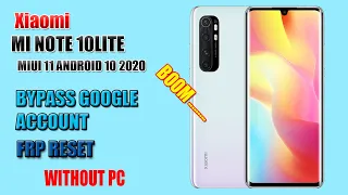 Xiaomi Mi Note 10lite Bypass Google account | How to remove frp lock from MI Note 10 lite