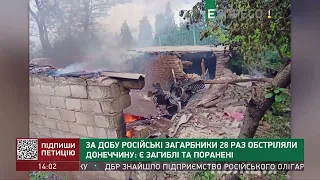 За добу російські загарбники 28 раз обстріляли Донеччину: є загиблі та поранені