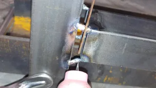 Vertical welding of big gaps in 1mm square tube ! TIG Welding Tricks