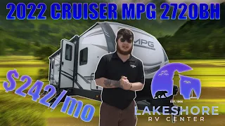 2022 Cruiser MPG 2720BH Ultra Lite   Lakeshore RV