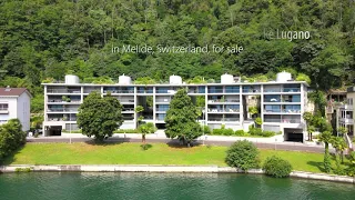 Modern apartment for sale in Lugano-Melide, Schweiz with breathtaking views of Lake Lugano