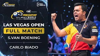 FULL MATCH | S.Van Boening vs Carlo Biado | WPA World Championship Men's 10-Ball 2024 | Nhánh Thắng