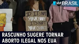 EUA: Justiça investiga vazamento de rascunho que sugere tornar aborto ilegal | SBT Brasil (03/05/22)