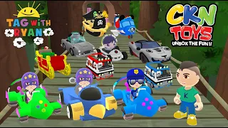 Comparing Vehicles in Tag with Ryan vs CKN Toys: Car Hero Run - Gameplay Android/iOS