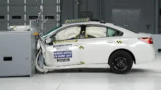 2015 Subaru Legacy driver-side small overlap IIHS crash test