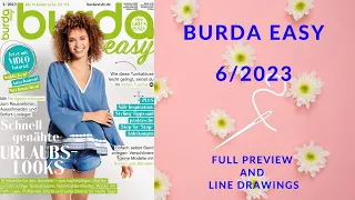 Burda Easy 3/2023 First Look with Drawings