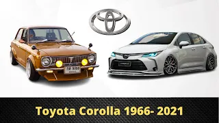 Toyota Corolla Evolution 1966   2021 | Toyota Corolla then and now