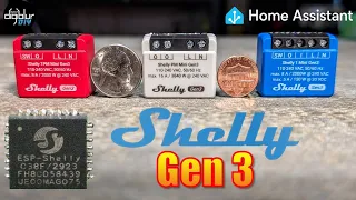 Shelly Gen3 Mini Smart Relays & Power Monitoring - ESP32-C3