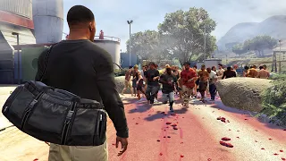 أكبر إنتشار كارثي للزومبي في تاريخ جي تي أي 5 | GTA V The Biggest Zombie Outbreak