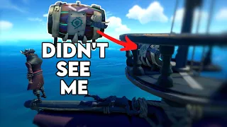 Hiding on Ships with Mega Kegs - Sea of Thieves