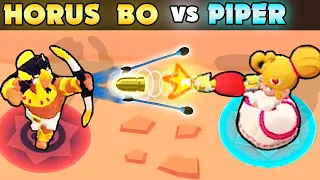 HORUS BO vs PIPER | 1 vs 1 | 25 Tests | Best Brawler in Brawl Stars?