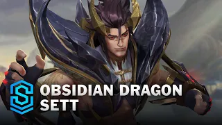 Obsidian Dragon Sett Wild Rift Skin Spotlight