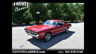 1968 Mercury Cougar with only 3,618 Original Miles For sale at www.coyoteclassics.com