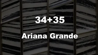 Karaoke♬ 34+35 - Ariana Grande 【No Guide Melody】 Instrumental