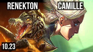 RENEKTON vs CAMILLE (TOP) | 9/0/7, Legendary, Rank 12 Renekton | EUW Challenger | v10.23