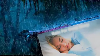 The sound of rain could be heard in the alley at night. White noise that helps you overcome insomnia