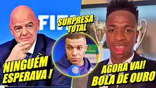 FIFA CHOCADA ! VINI JR NO RANKING DO BOLA DE OURO 2024 ! MBAPPÉ VAI PERDER BOLADA E MAIS.....