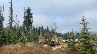 Off-Grid Log Cabin Build - Day 19 - Big Equipment Repair, Snow, Record Lows and Firewood