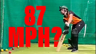 +1mph Every Time I Hit The Ball! - GoPro Cricket Helmet Cam Net POV