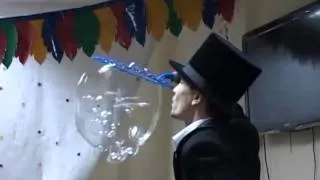 шоу мыльных пузырей для детей