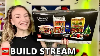 🔴  FINISHING the 2022 LEGO Winter Village! (LEGO Holiday Main Street 10308)