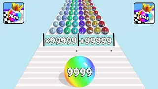 Watermelon merge run vs Ball run 2048 ( level up ball ) gameplay max level part 25