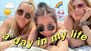 beach vlog with my cute as heck friends 🦋 a happy video